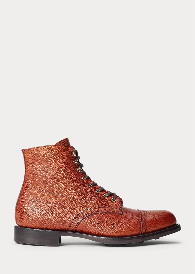 Botas RRL Hombre Pebbled Cuero Chile Marrones TCMLG-1847